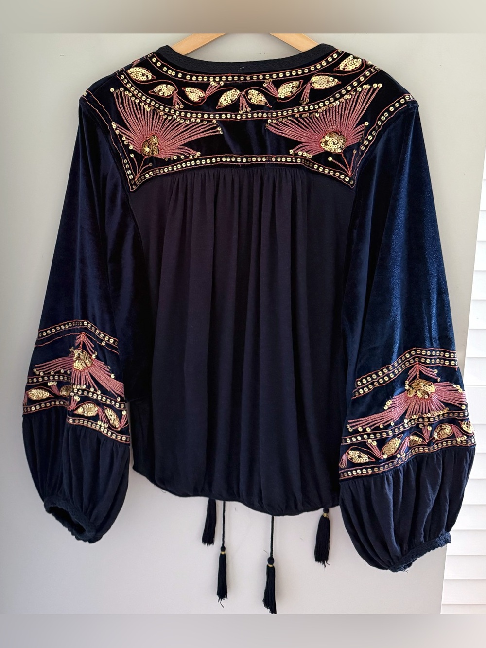Free People Hearts Aflame Boho Blouse - Picture 2 of 7